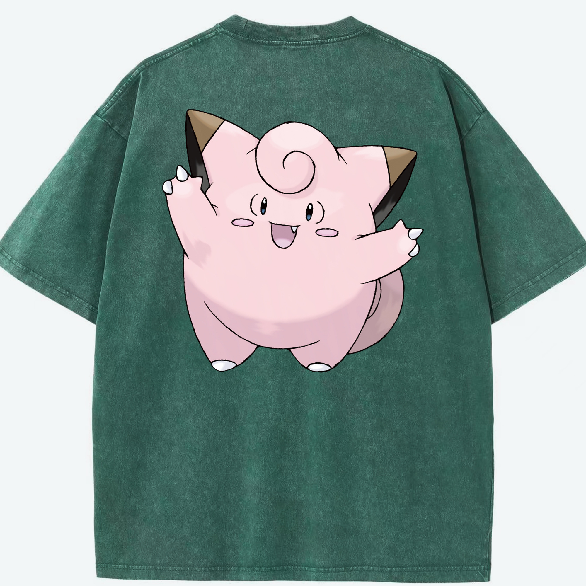 （画像用） ポケットモンスター Pokémon 綿100% ヴィンテージ風 半袖Tシャツ（背面プリント）